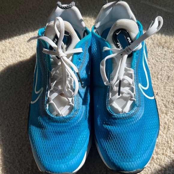 Nike Kids Air Max 2090 Laser Blue and Black Sneakers - Picture 4 of 9